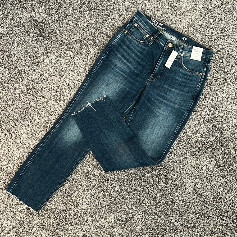 New! J.Crew Denim Vintage Slim Straight - size 29